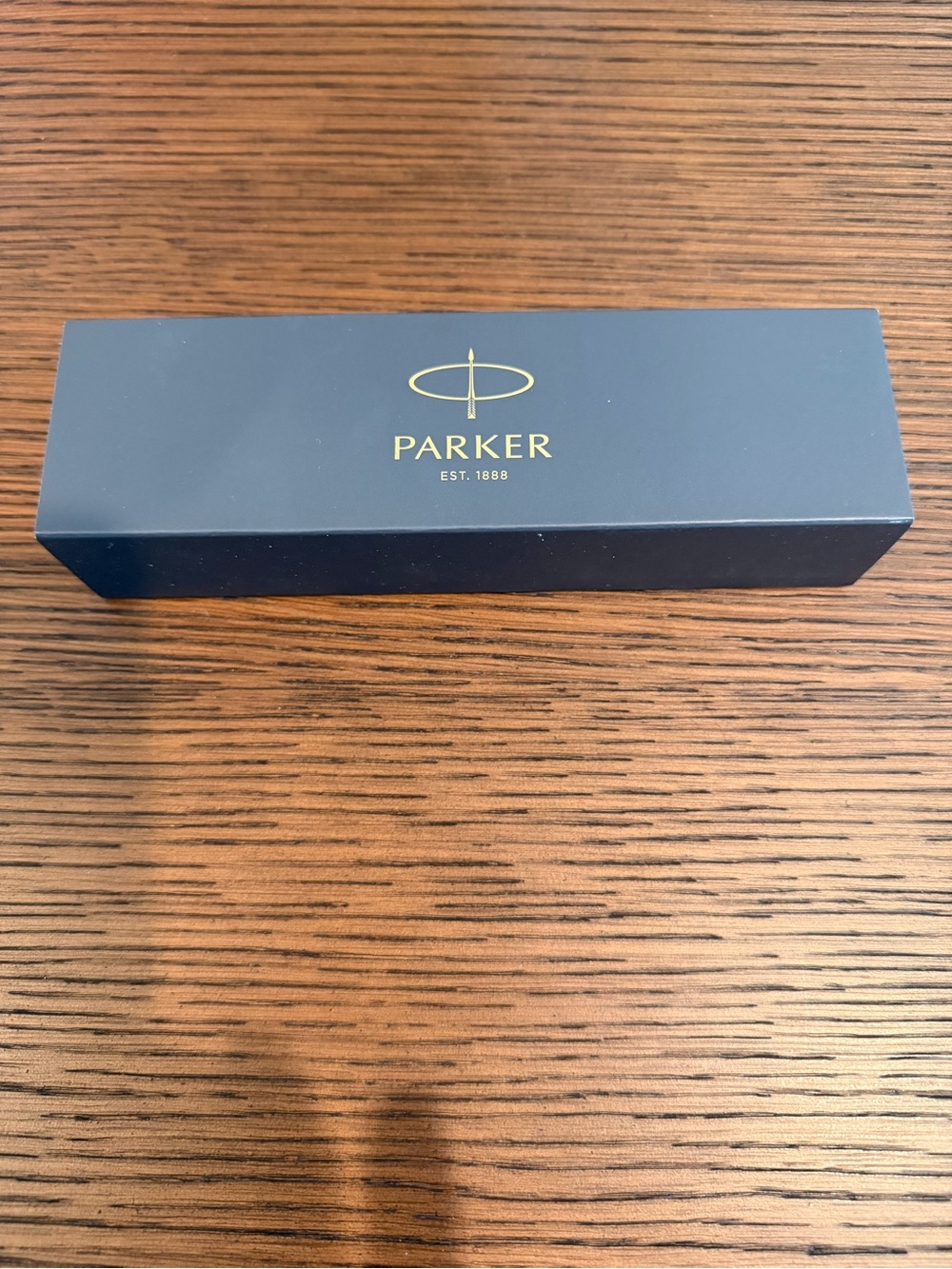 Parker Black Gift Pen Box with Gold Logo